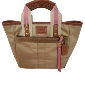 Coach Hampton sateen small tote